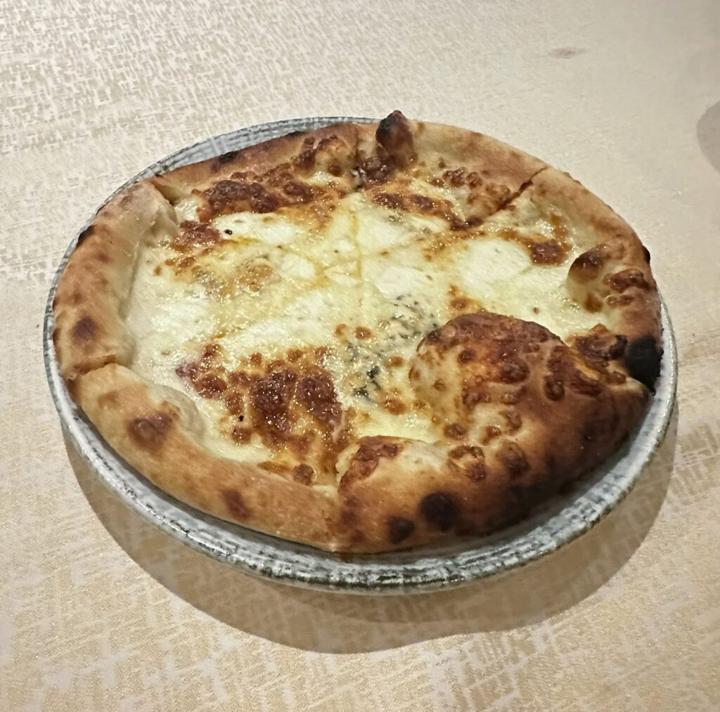 White Pizza from Cilento at ATELIER Playa Mujeres